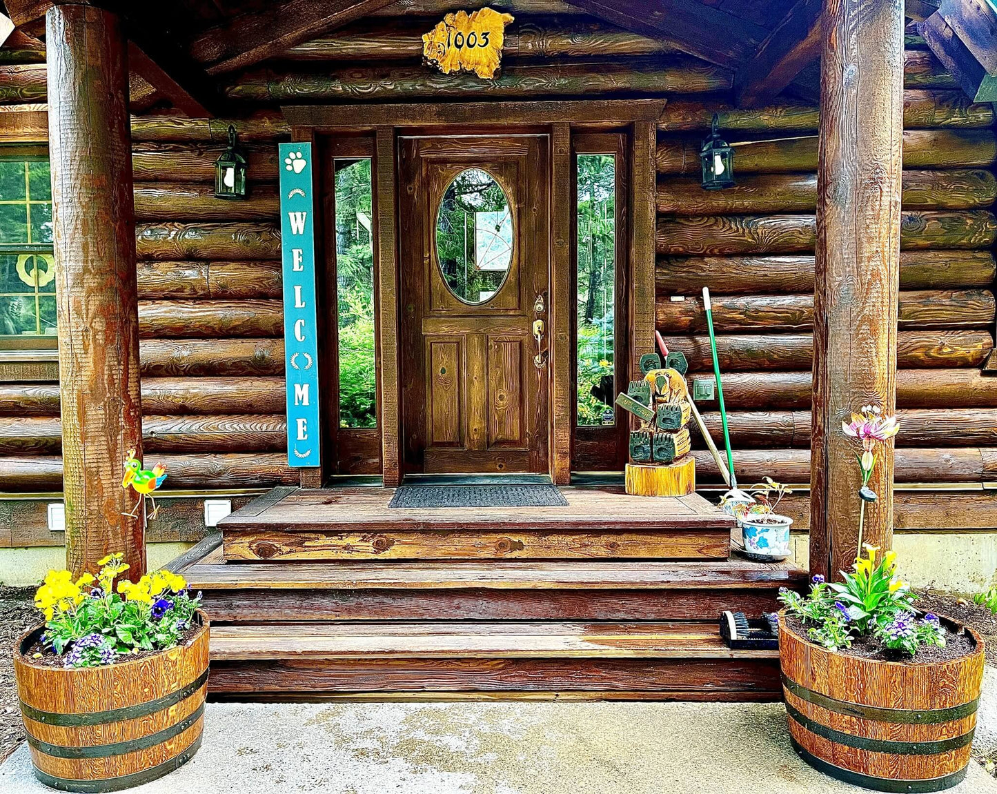 Deluxe Whiskey Barrel Planters (Indoor/Outdoor)