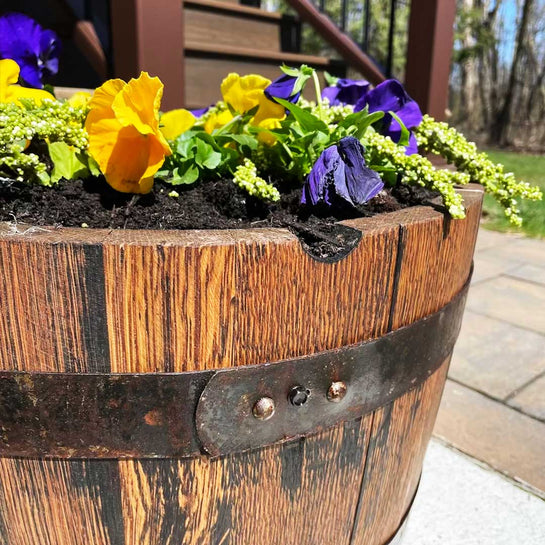 Outdoor Barrel Table & Matching Stools Set