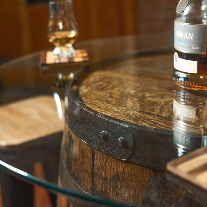 Standard Handcrafted Whiskey Barrel Pub Table