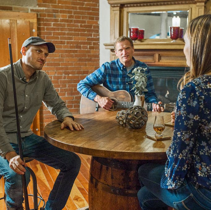 Standard Handcrafted Whiskey Barrel Pub Table