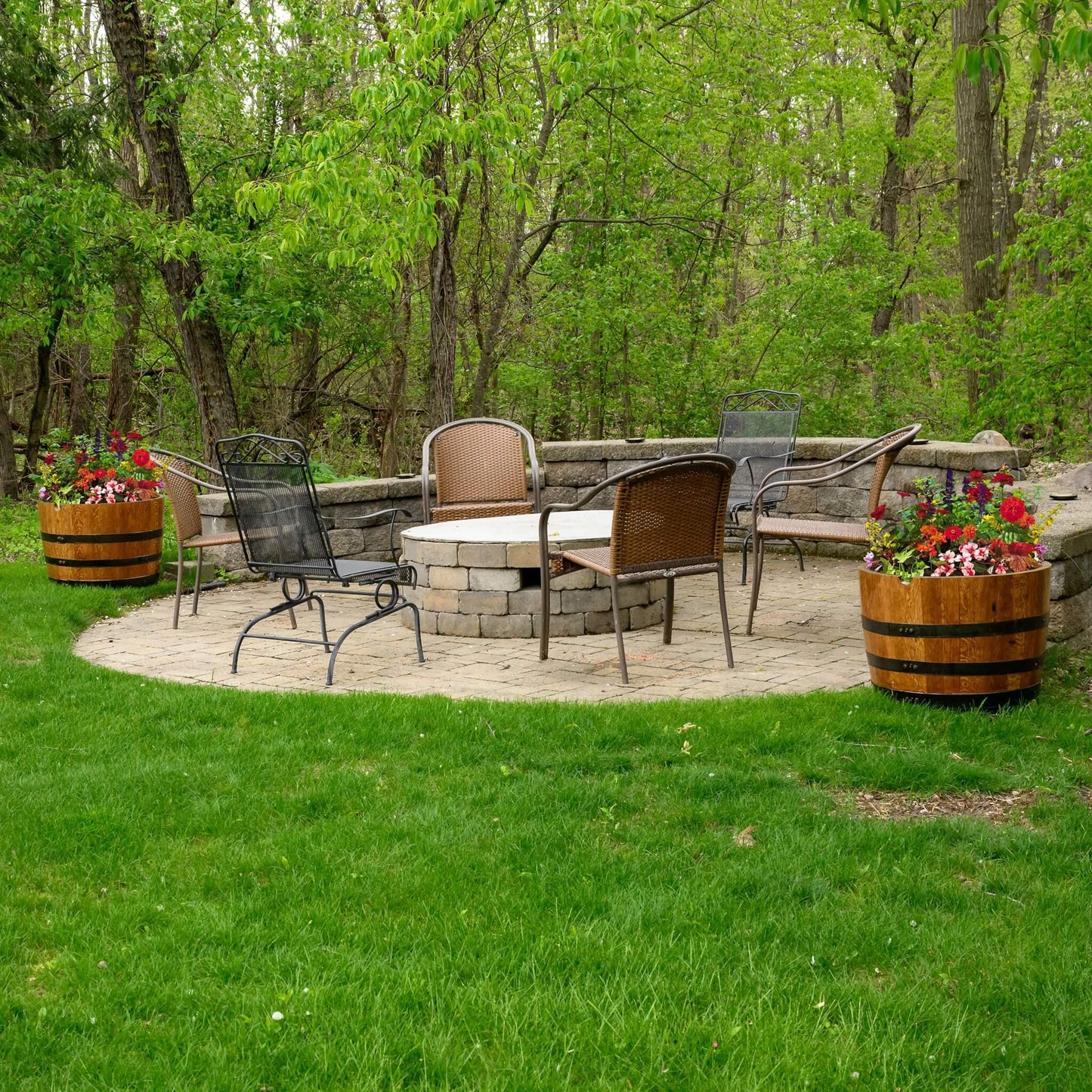Deluxe Whiskey Barrel Planters (Indoor/Outdoor)
