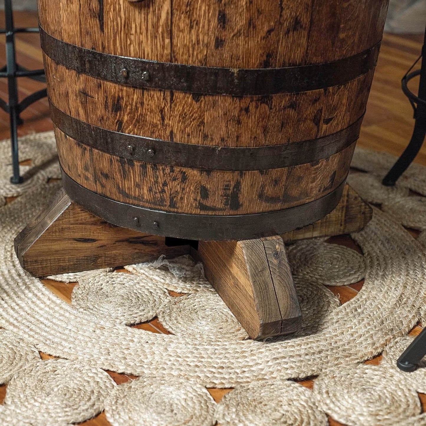 Standard Whiskey Barrel Pub Table w/ 36" or 48" Table Top