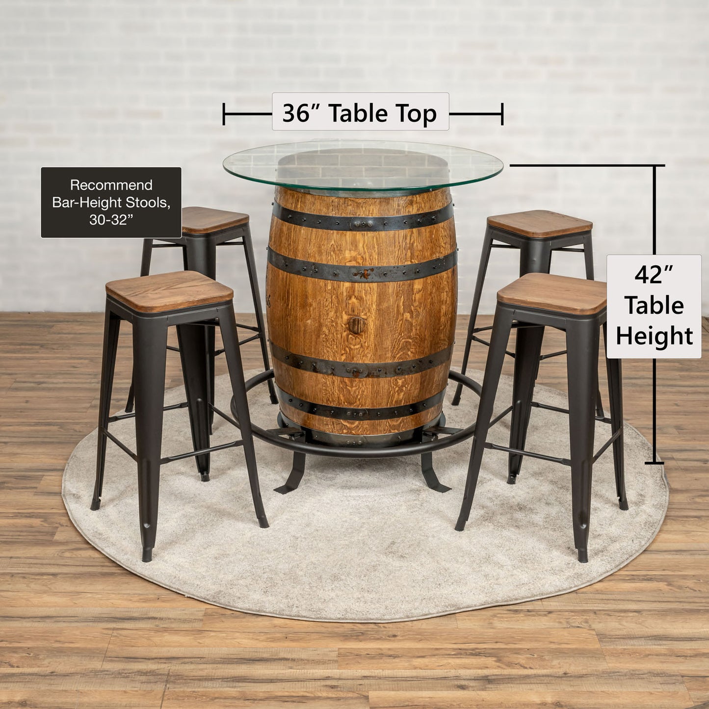 Standard Whiskey Barrel Pub Table (Copy)