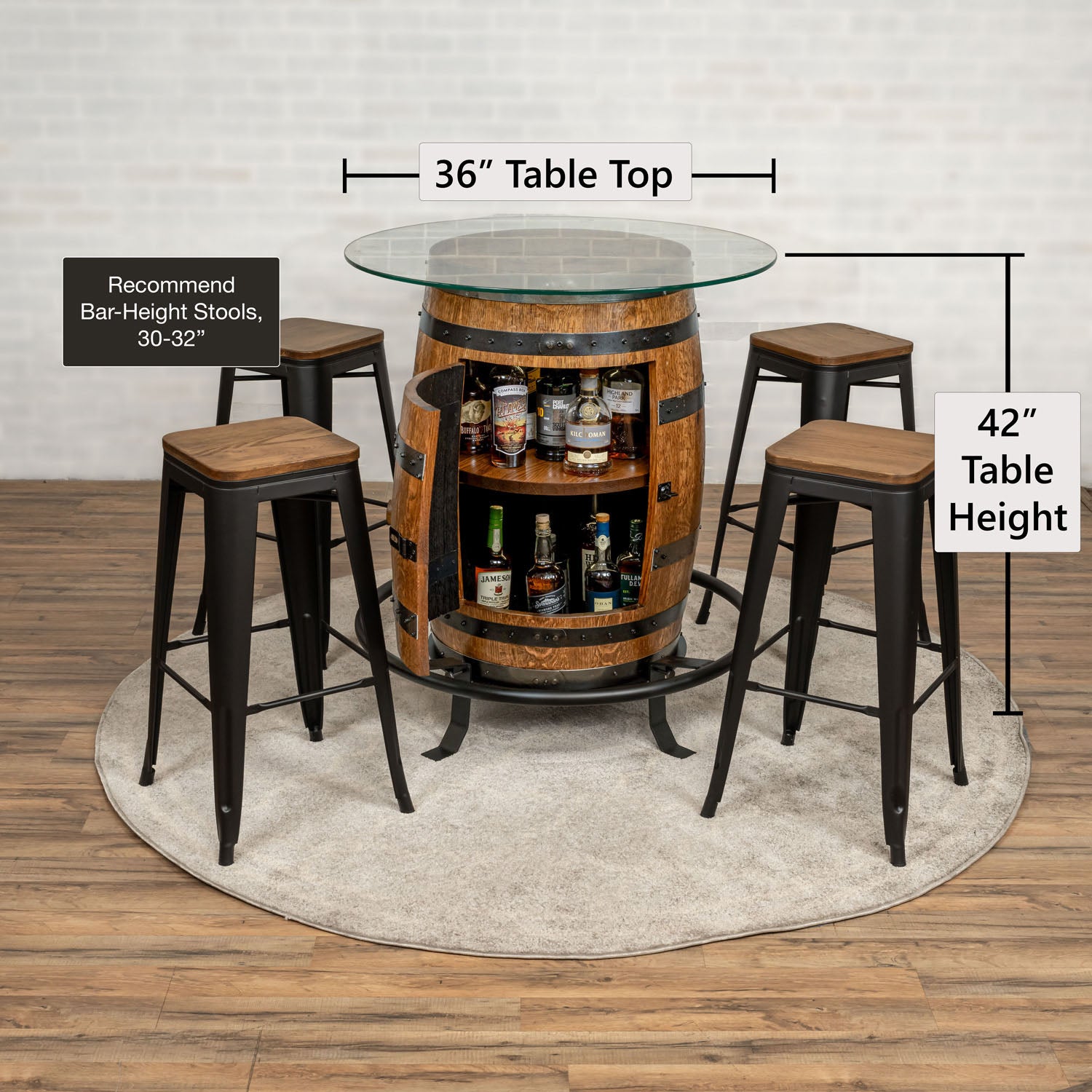 Standard Whiskey Barrel Pub Table (Copy)