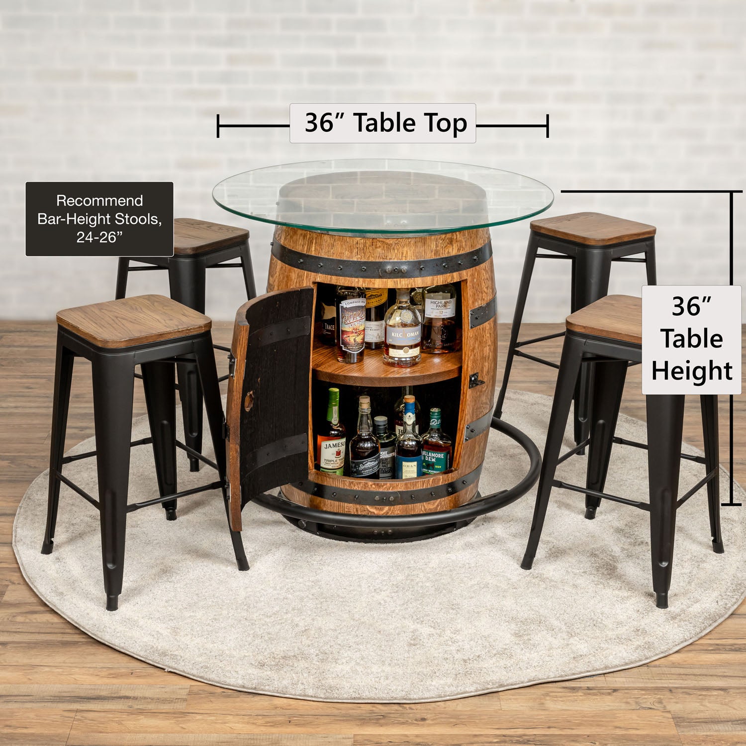Standard Whiskey Barrel Pub Table (Copy)