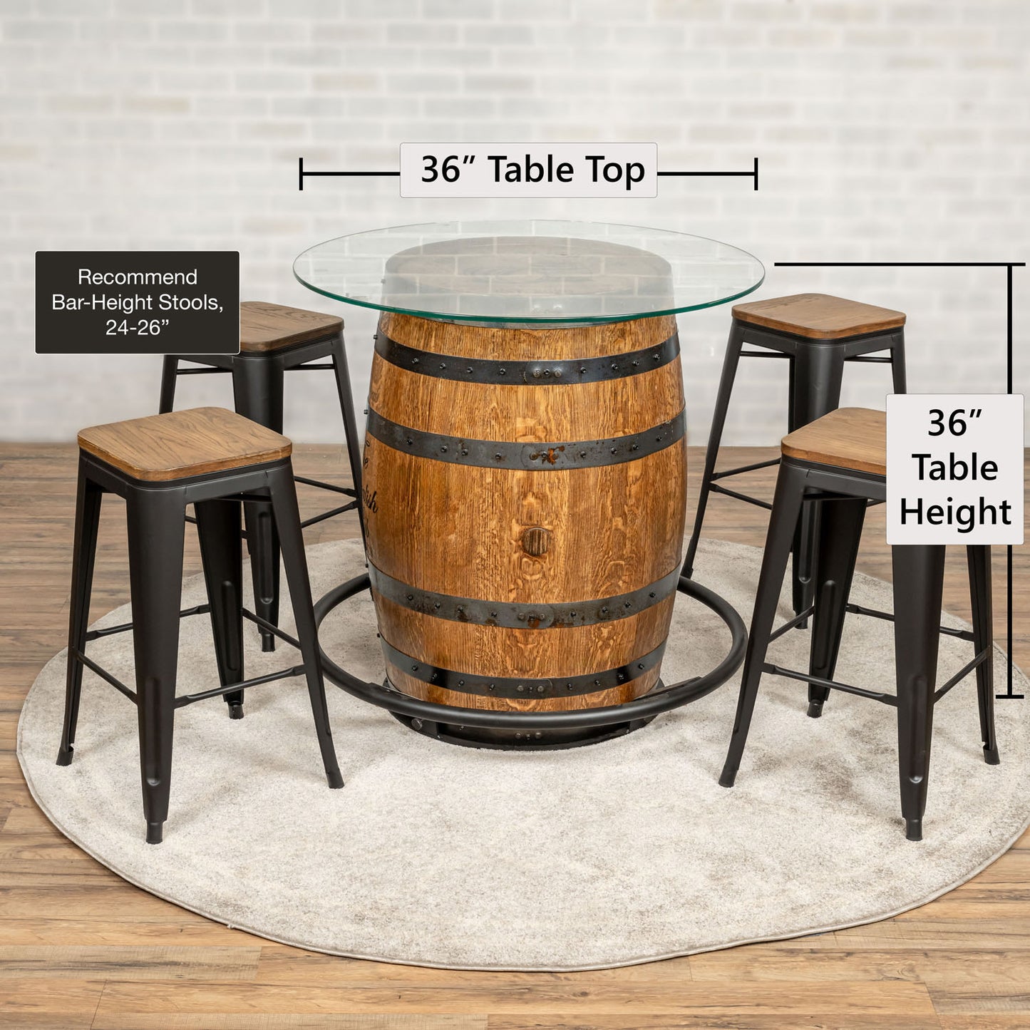 Standard Whiskey Barrel Pub Table (Copy)