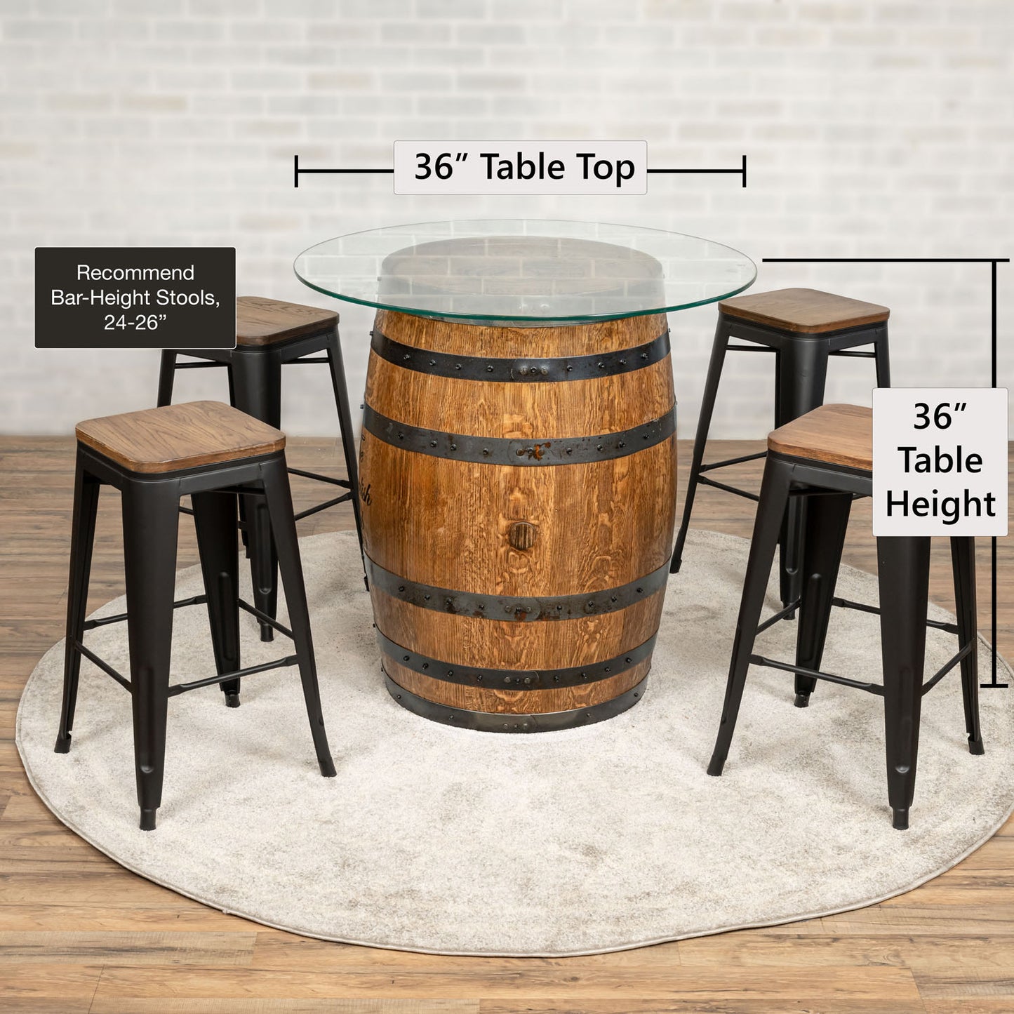Standard Whiskey Barrel Pub Table (Copy)