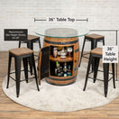 Standard Whiskey Barrel Pub Table (Copy)