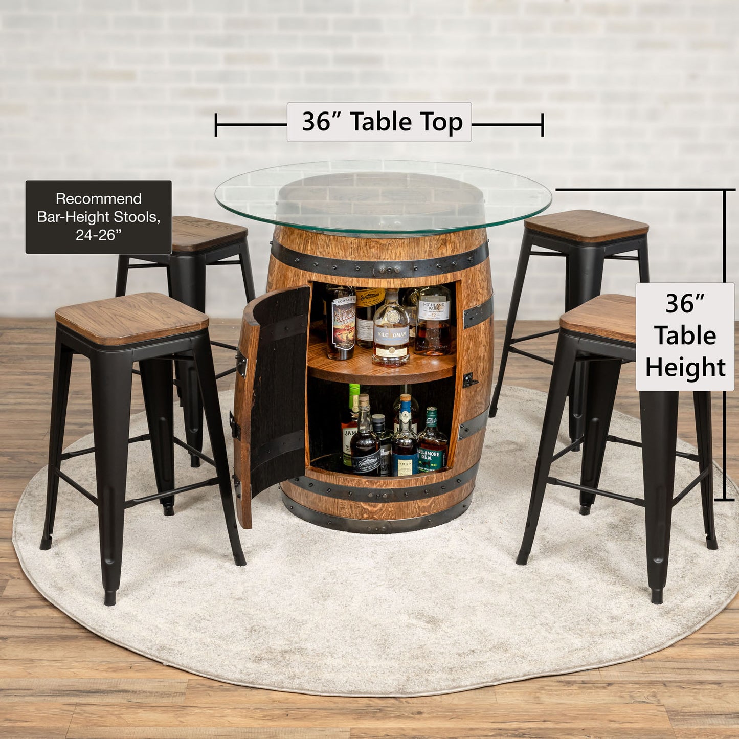 Standard Whiskey Barrel Pub Table (Copy)