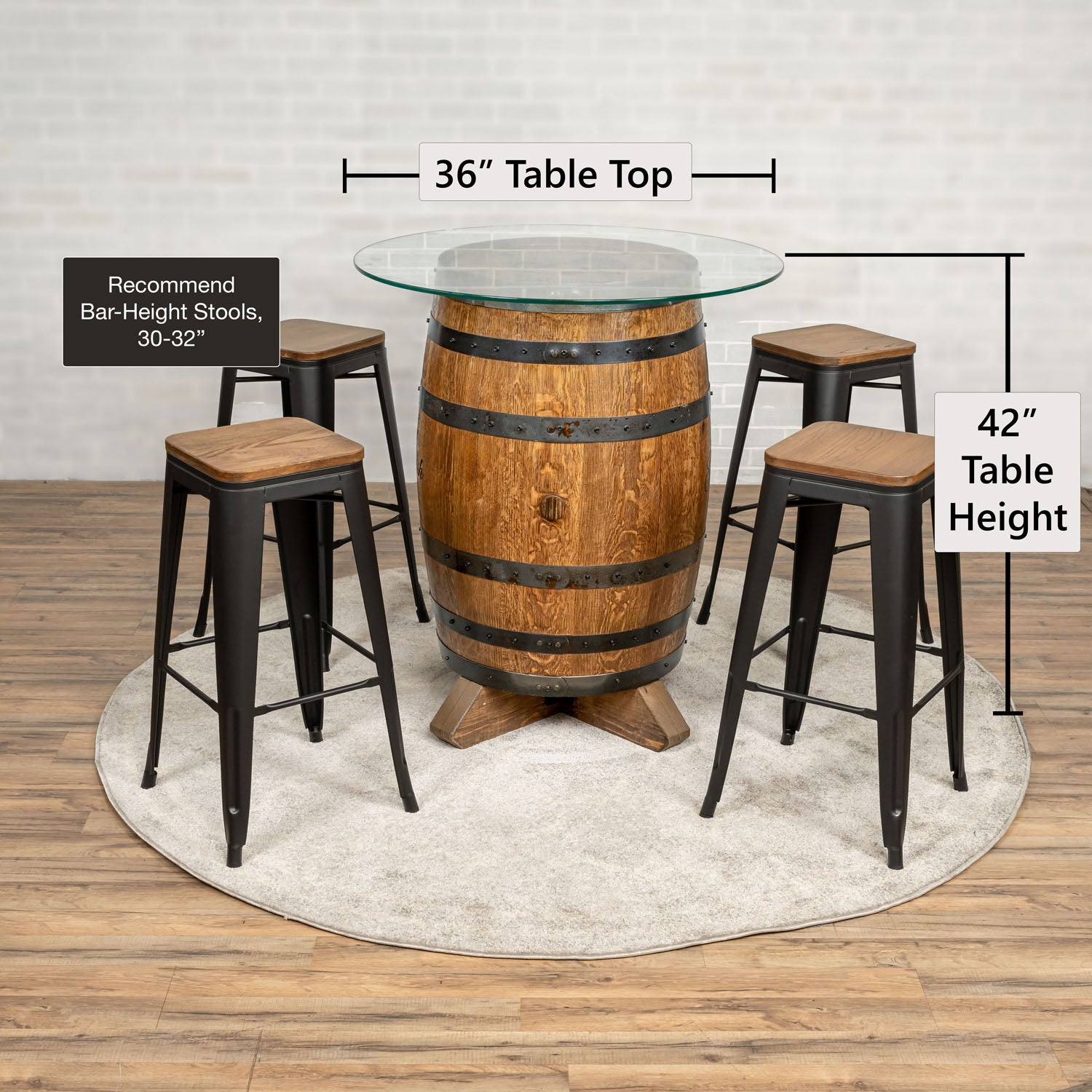 Standard Whiskey Barrel Pub Table (Copy)