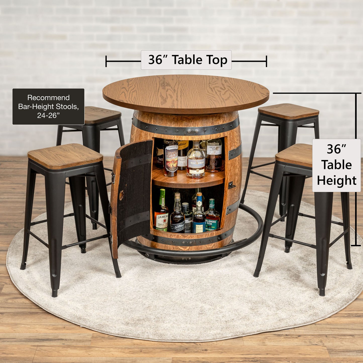 Standard Whiskey Barrel Pub Table (Copy)