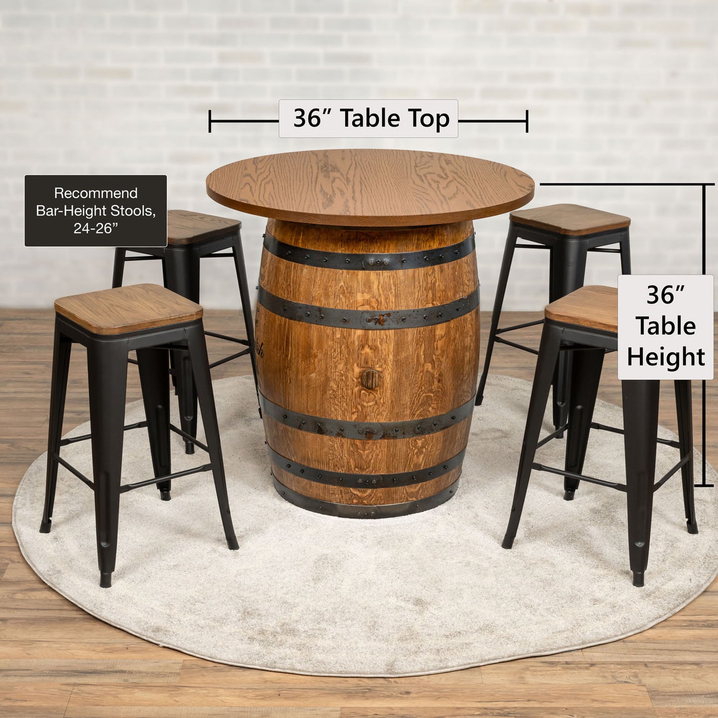 Standard Whiskey Barrel Pub Table (Copy)