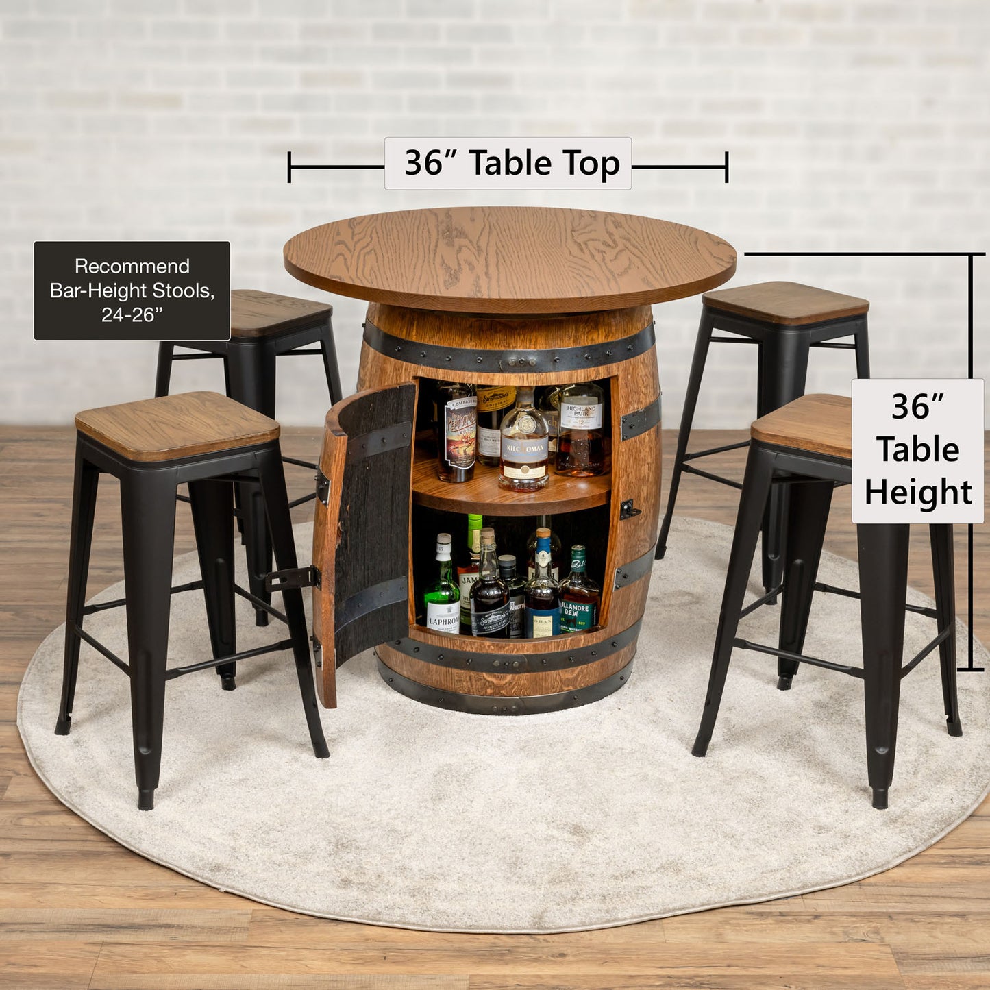 Standard Whiskey Barrel Pub Table (Copy)