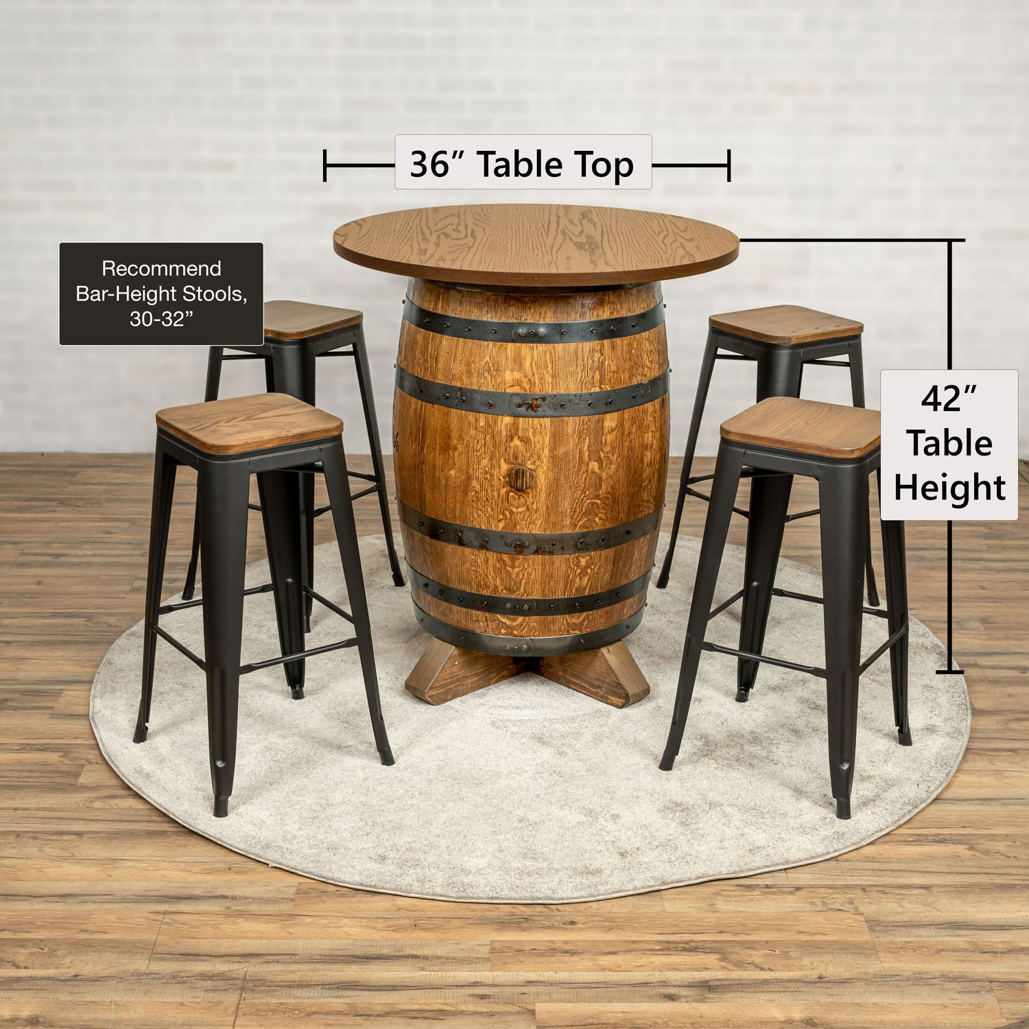 Standard Whiskey Barrel Pub Table (Copy)