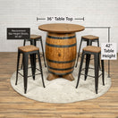 Standard Whiskey Barrel Pub Table (Copy)