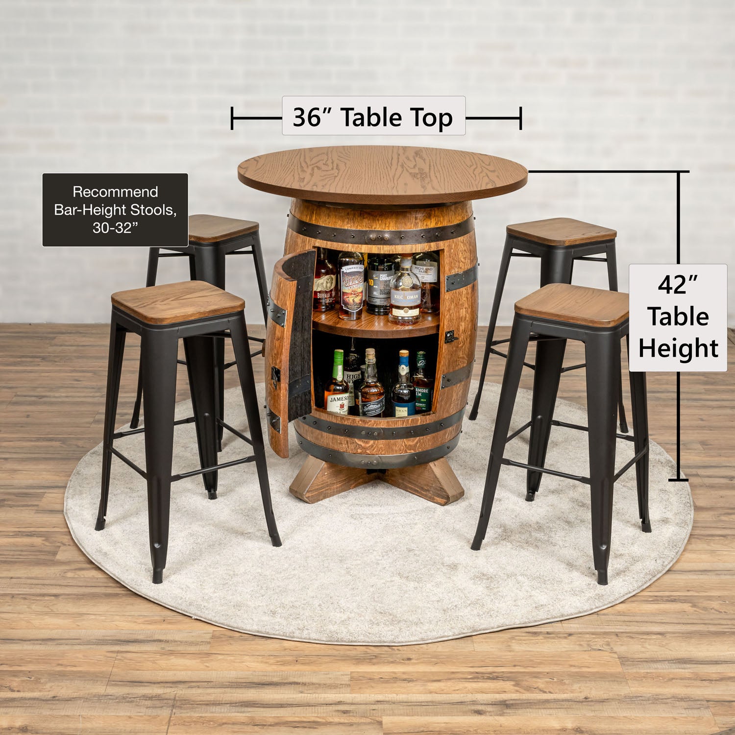 Standard Whiskey Barrel Pub Table (Copy)