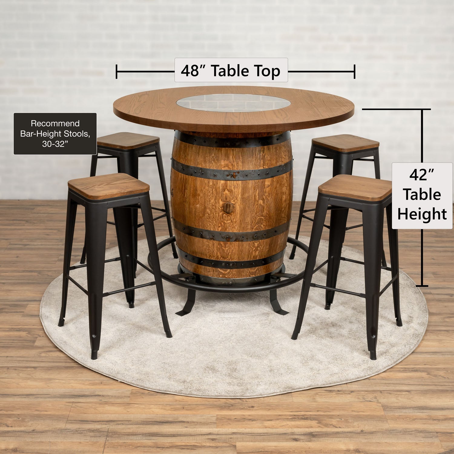 Standard Whiskey Barrel Pub Table (Copy)