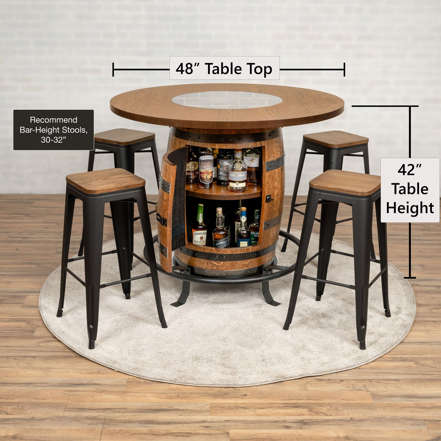 Standard Whiskey Barrel Pub Table (Copy)