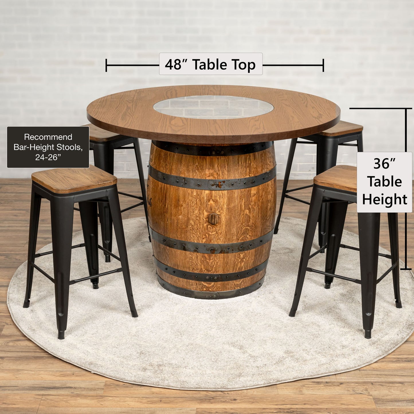 Standard Whiskey Barrel Pub Table (Copy)