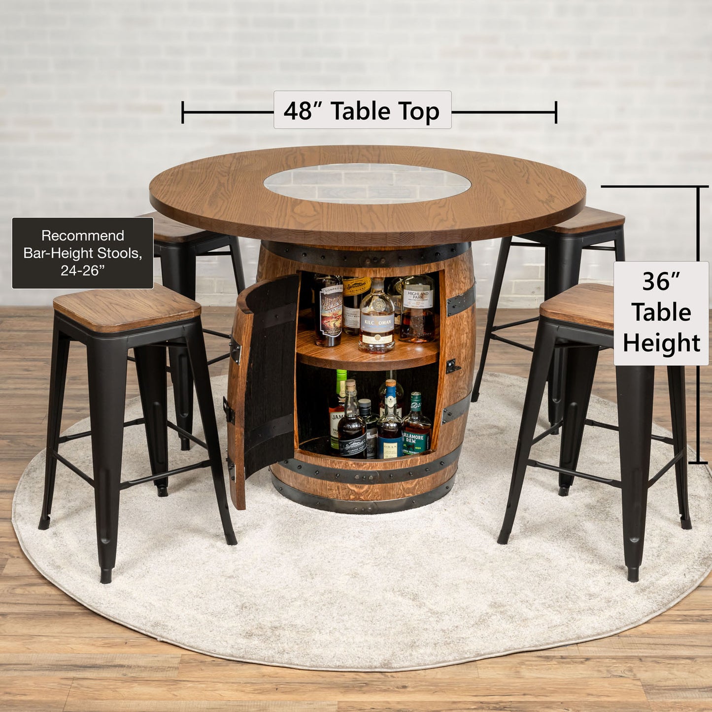 Standard Whiskey Barrel Pub Table (Copy)