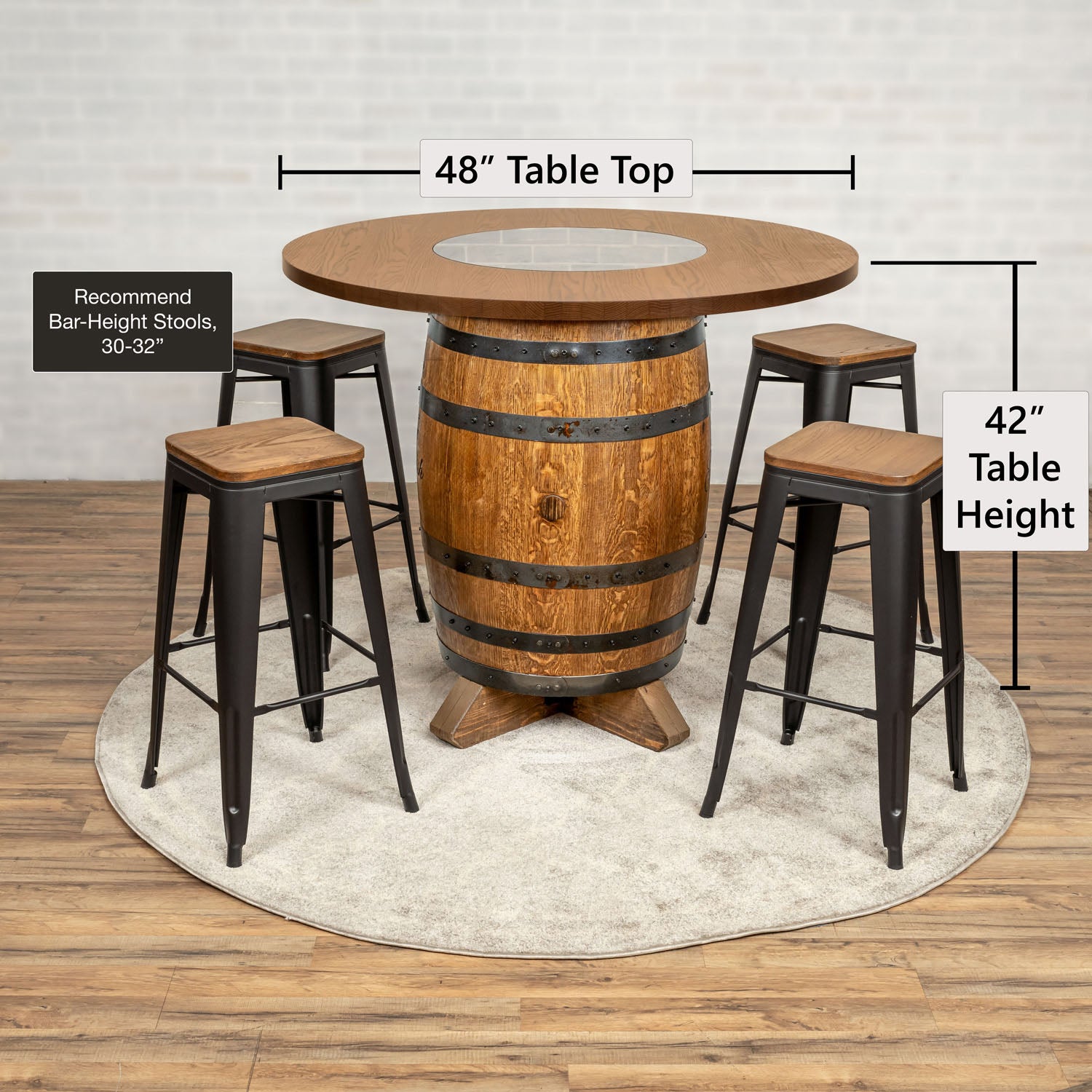 Standard Whiskey Barrel Pub Table (Copy)