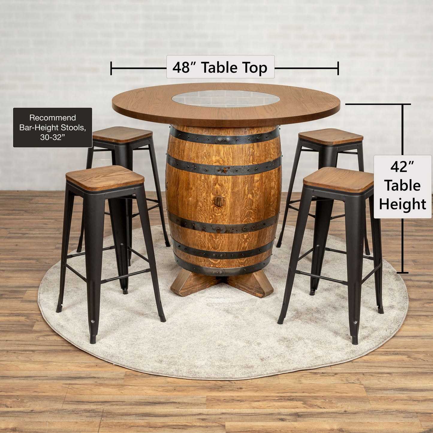 Standard Whiskey Barrel Pub Table (Copy)