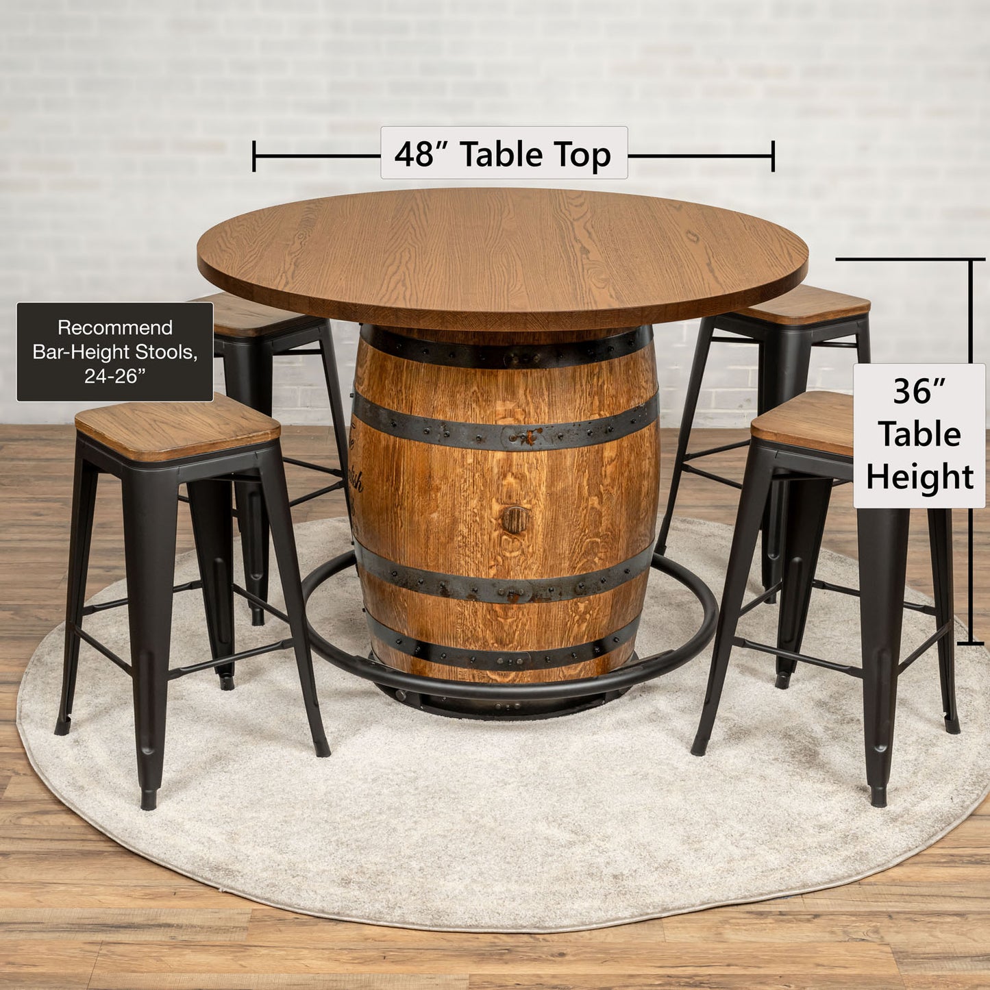 Standard Whiskey Barrel Pub Table (Copy)