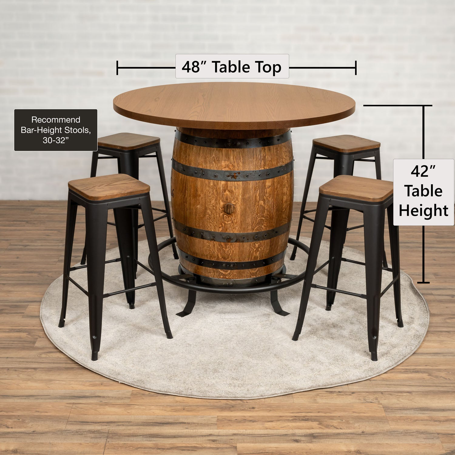 Standard Whiskey Barrel Pub Table (Copy)