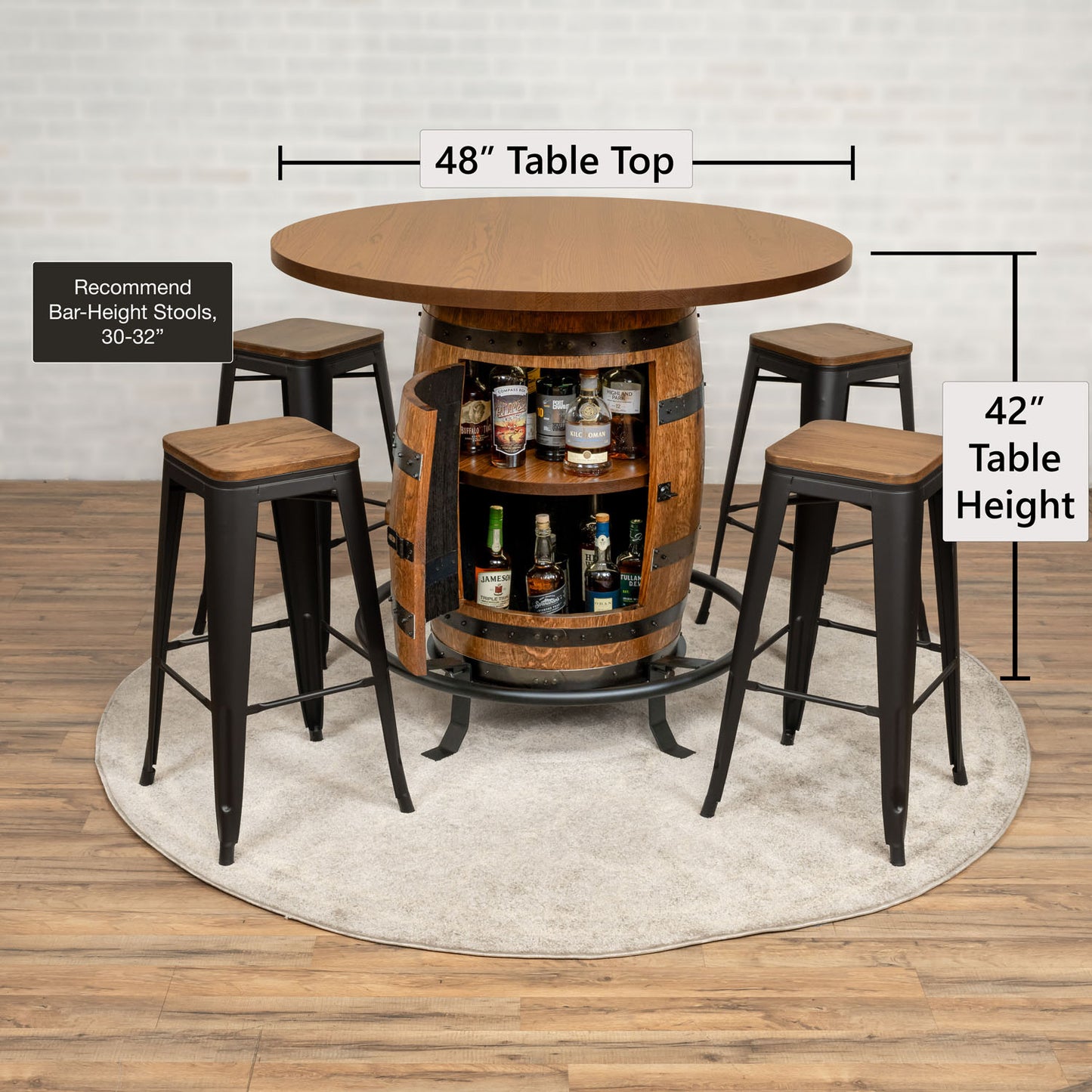 Standard Whiskey Barrel Pub Table (Copy)