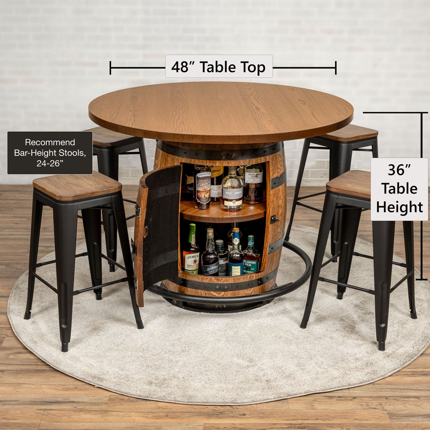Standard Whiskey Barrel Pub Table (Copy)