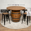 Standard Whiskey Barrel Pub Table (Copy)