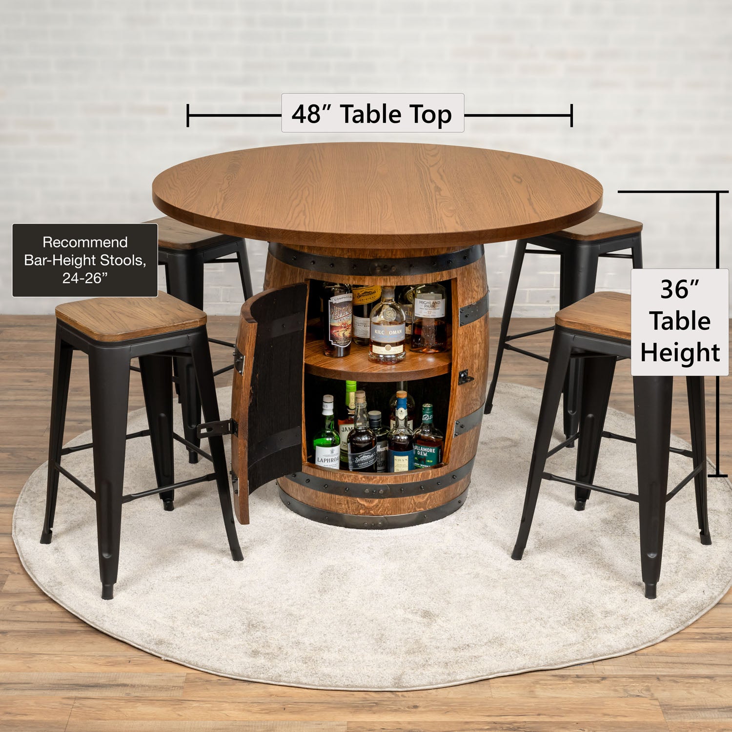 Standard Whiskey Barrel Pub Table (Copy)