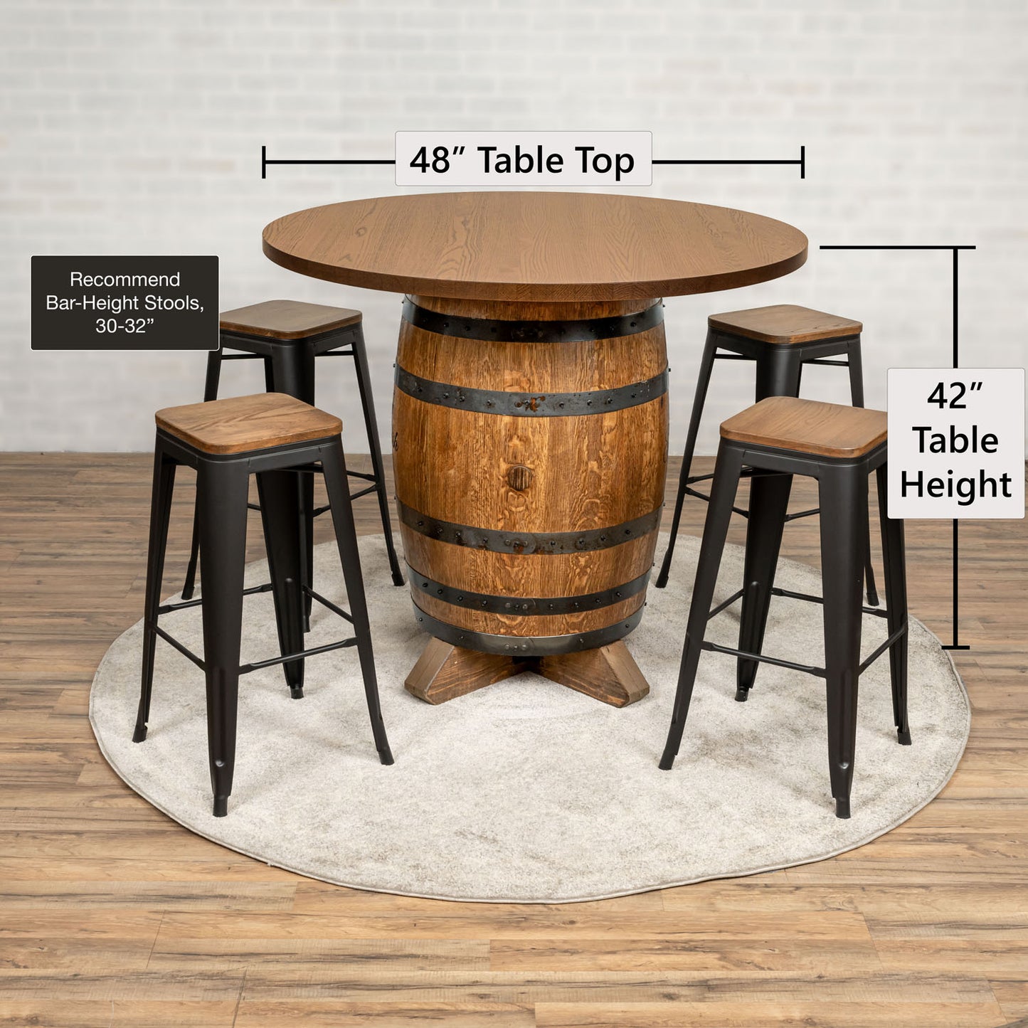 Standard Whiskey Barrel Pub Table (Copy)