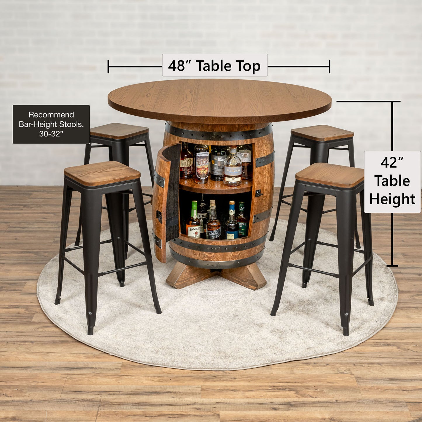 Standard Whiskey Barrel Pub Table (Copy)