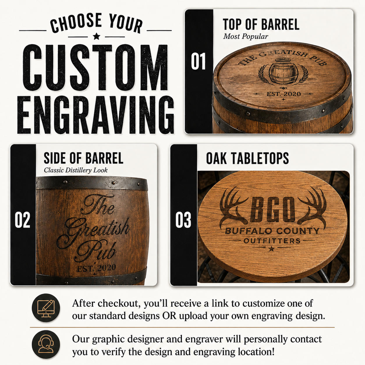 Standard Whiskey Barrel Pub Table (Copy)