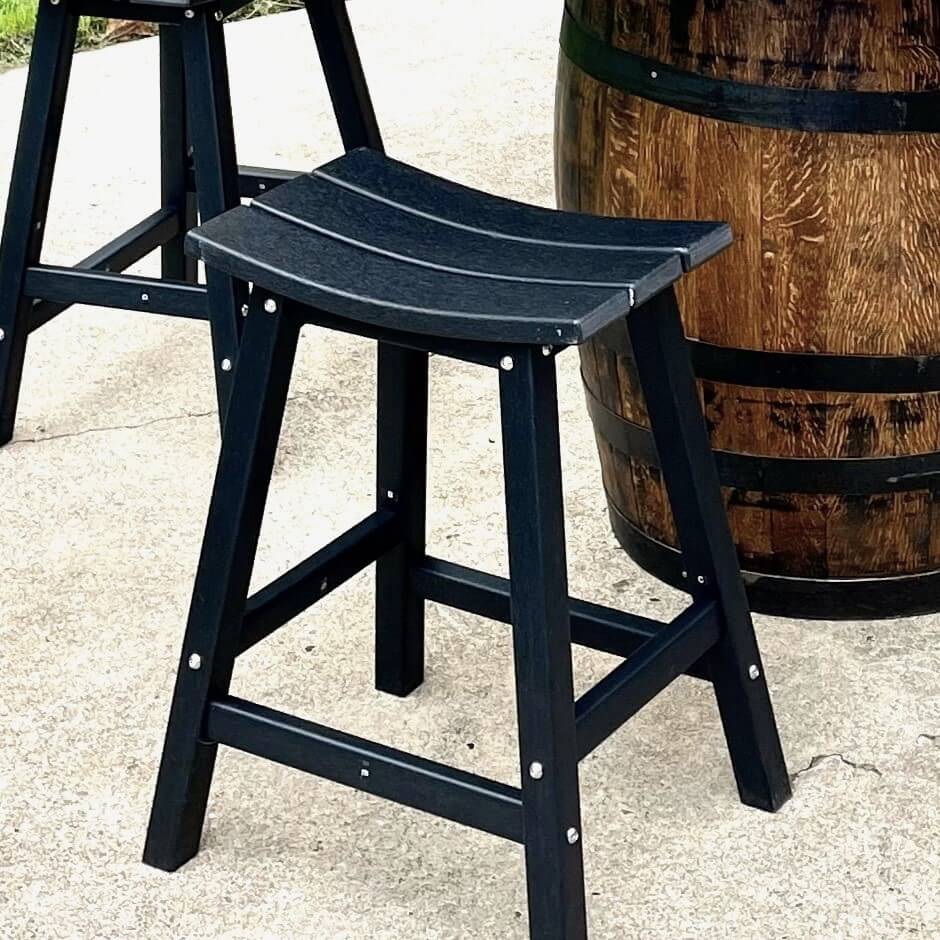 Outdoor Counter-Height Poly-Lumber Stools – Mystic Barrels