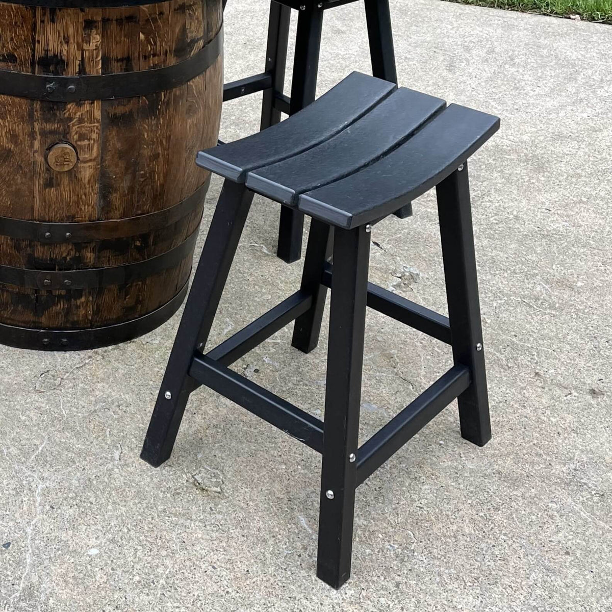 Outdoor Counter-Height Poly-Lumber Stools – Mystic Barrels