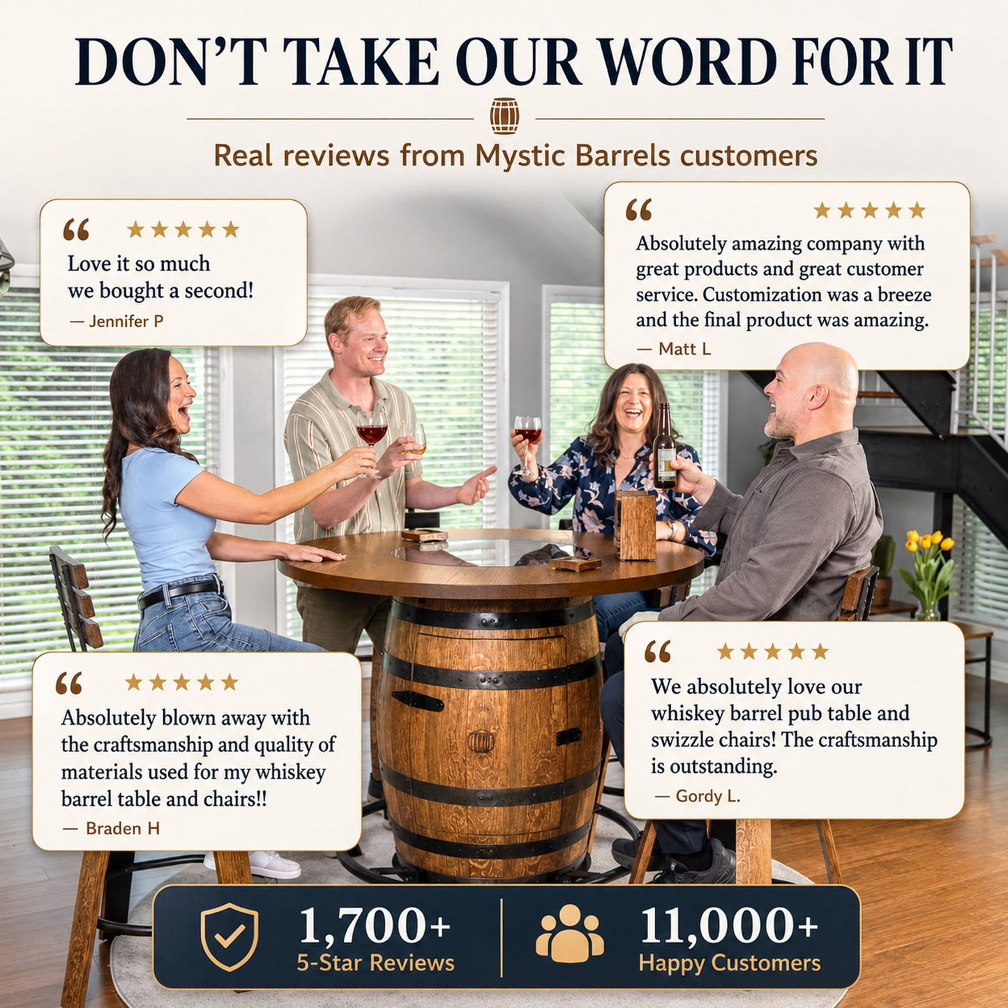 Standard Whiskey Barrel Pub Table (Copy)