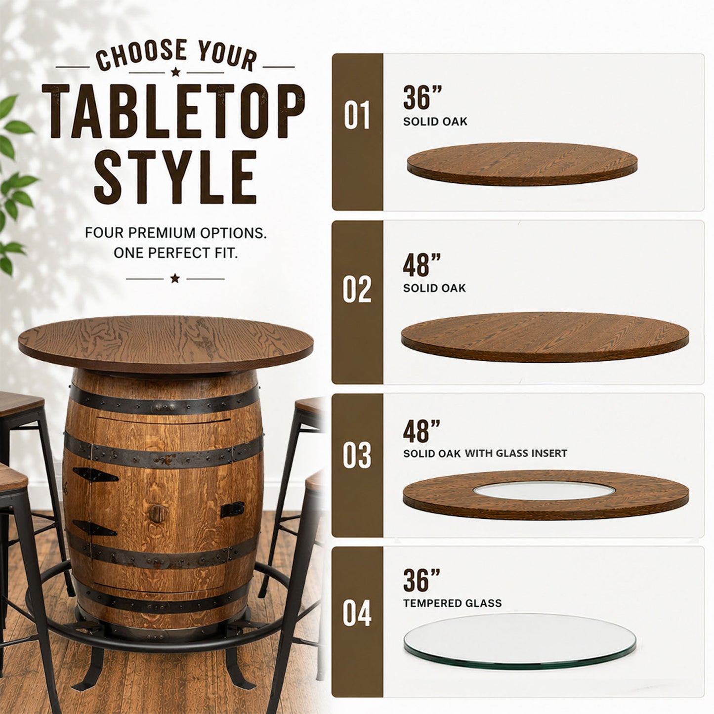 Standard Whiskey Barrel Pub Table (Copy)