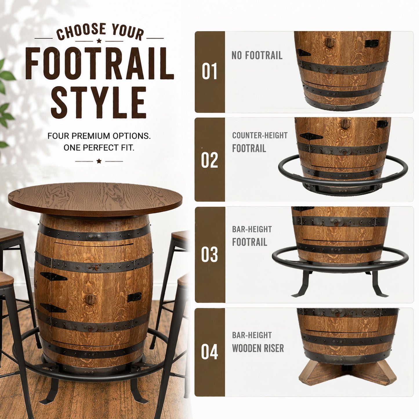 Standard Whiskey Barrel Pub Table (Copy)