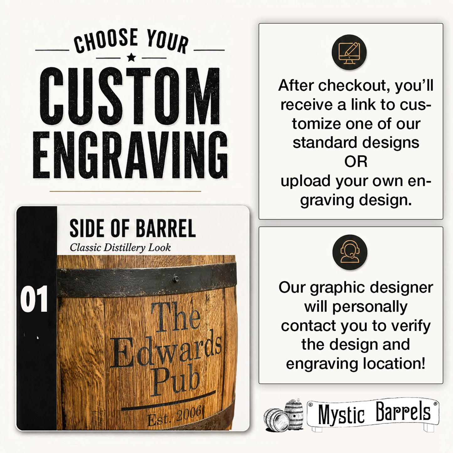 Custom Outdoor Whiskey Barrel Pub Table
