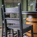 Outdoor, Poly-Lumber Stools w/ Backrests