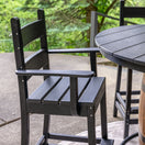 Outdoor, Poly-Lumber Stools w/ Backrests