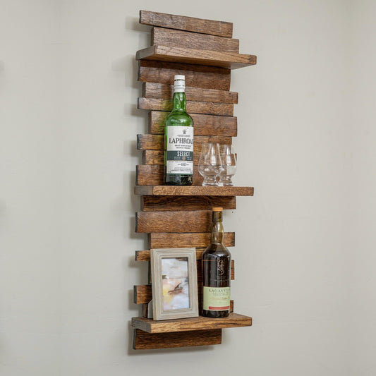 Barrel Stave 3-Tiered Shelf