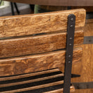 Whiskey Barrel Stave Stools w/ Backrest