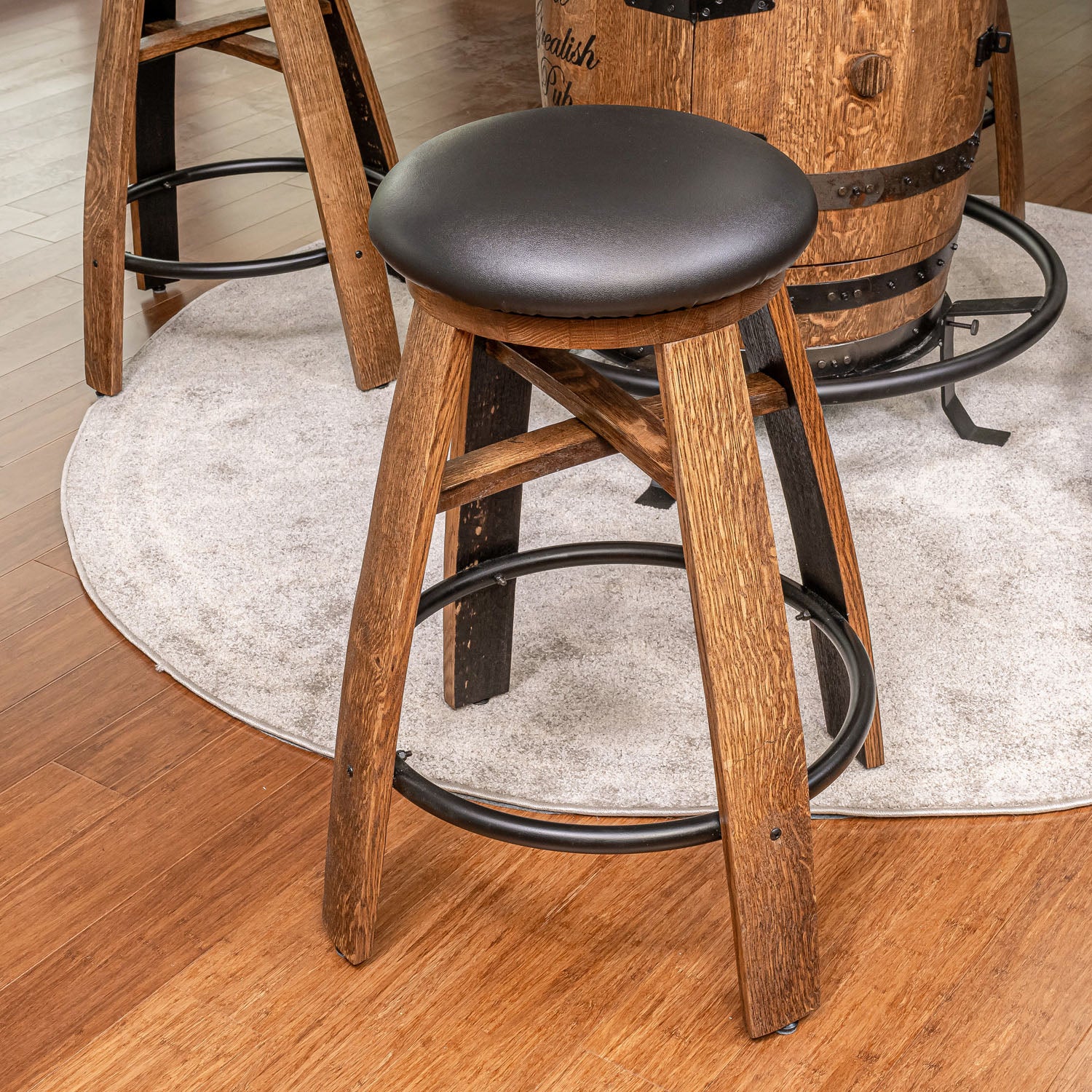 Whiskey Stave Swivel Stools – Mystic Barrels