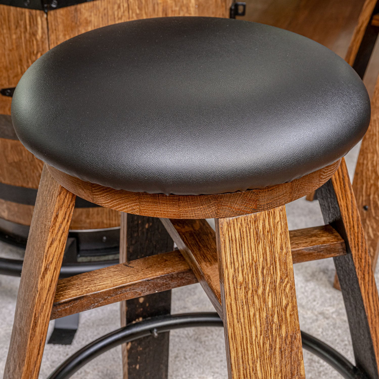 Whiskey Stave Swivel Stools