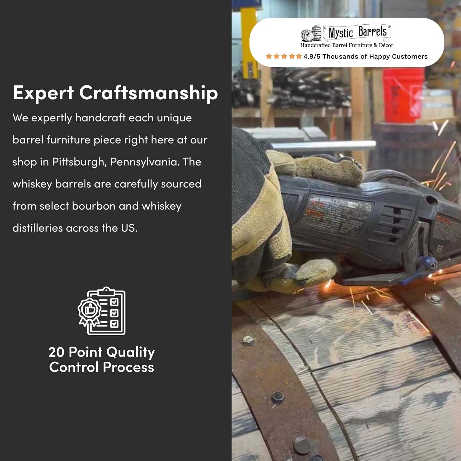 Deluxe Whiskey Barrel Pub Table AND Cabinet