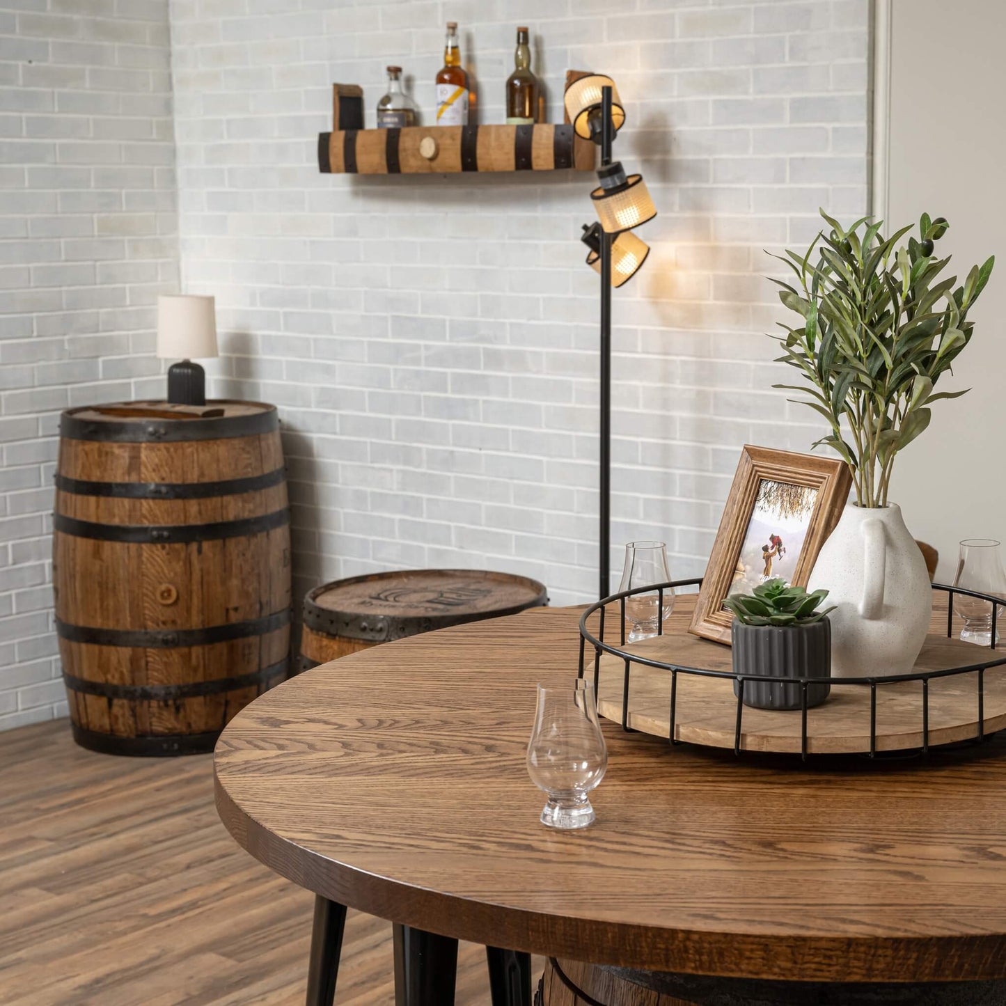 Whiskey Stave Shelf