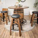 Whiskey Stave Swivel Stools